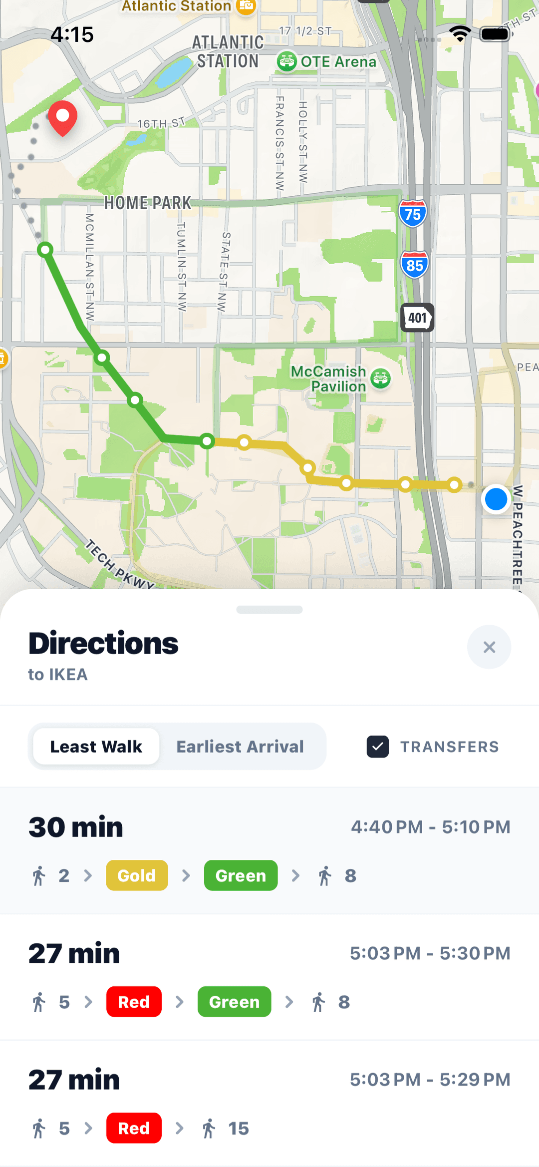 Bus directions to your destination screenshot 1